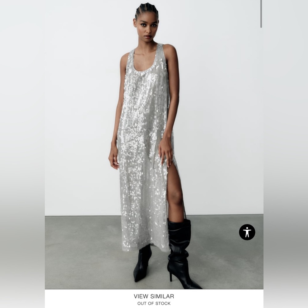 Zara Sequin Dress NWT SMALL